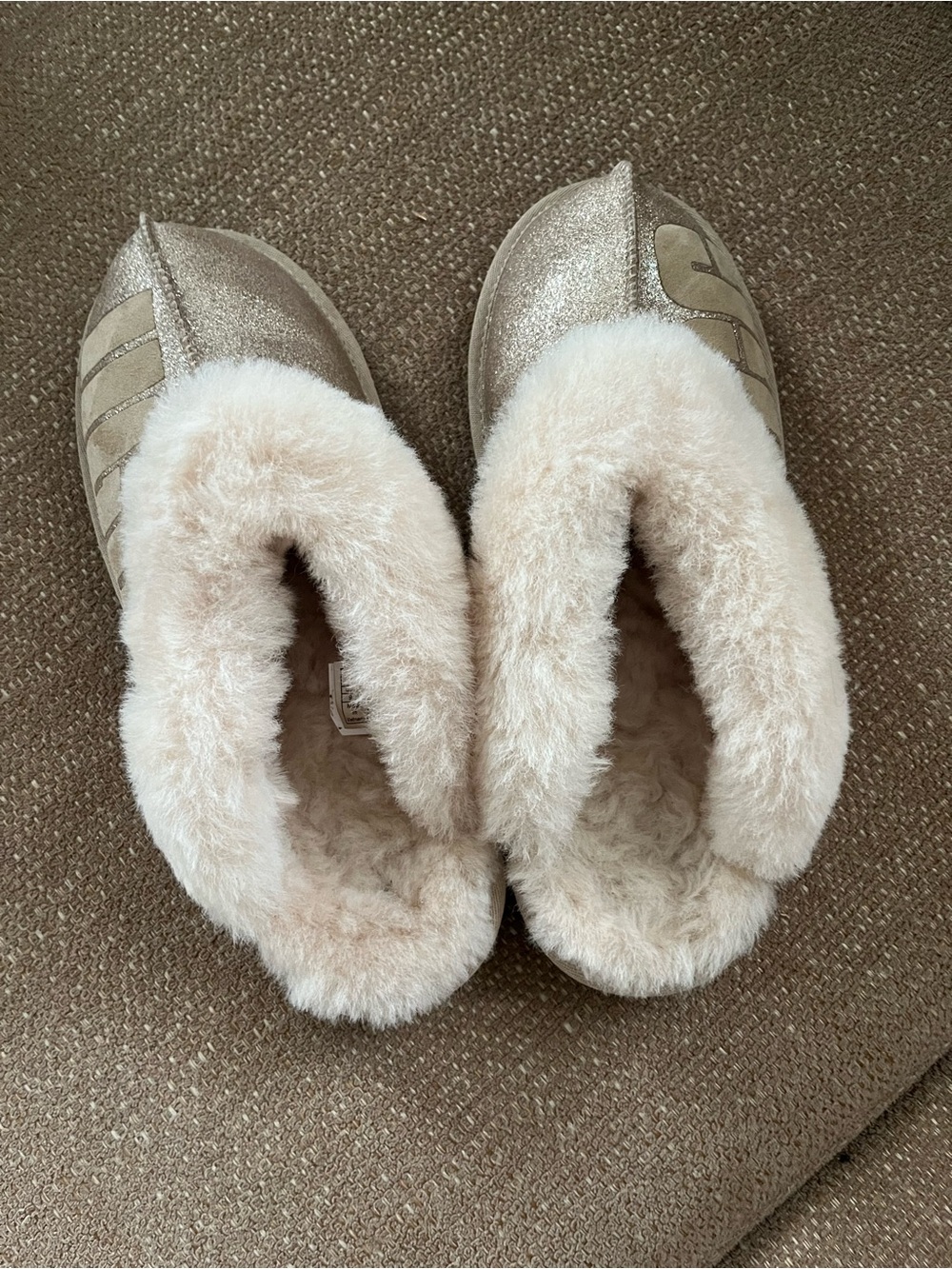 UGG Women's Plush-Lined Slipper Boot in Light Tan